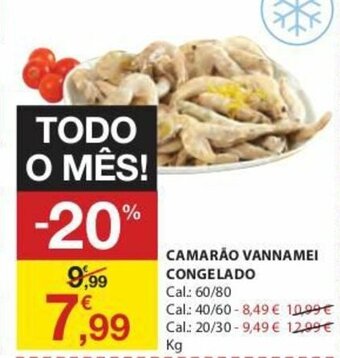 E.Leclerc Camarão Vannamei Congelado 60/80 promoção
