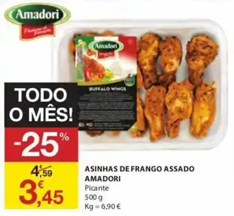 Asinhas de Frango Assado Amadori 500g