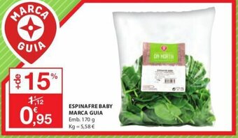 E.Leclerc Espinafre Baby Marca Guia 170g promoção
