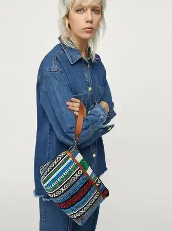 Bolsa multiusos de jacquard, azul