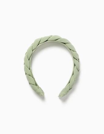 Zippy Bandolete entrançada em tecido para menina, verde promoção
