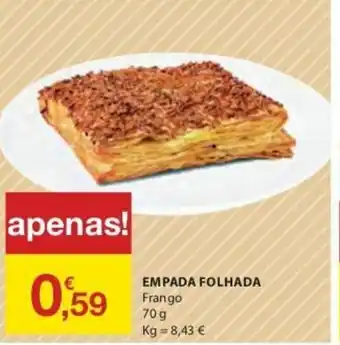 Empada Folhada Frango 70g