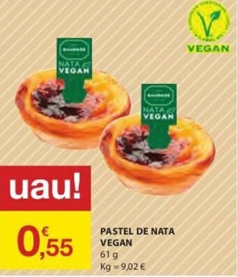 E.Leclerc Pastel de Nata Vegan 61g promoção