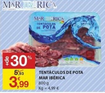 Tentáculos de Pota Mar Ibérica 800g