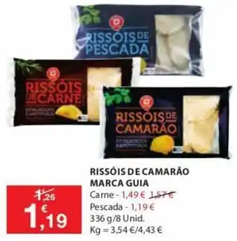 Rissóis de Camarão Marca Guia 336g /8Unid