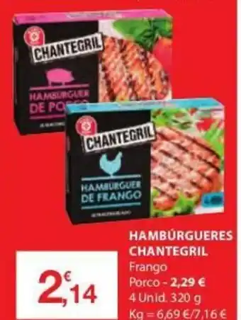 E.Leclerc Hambúrgueres Chantegril 320g promoção