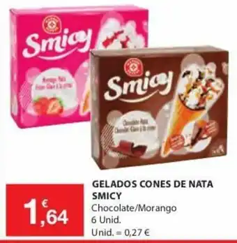 E.Leclerc Gelados Cones de Nata 6 Unid promoção