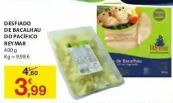 E.Leclerc Desfiado de Bacalhau do Pacífico Rey Mar 400g promoção