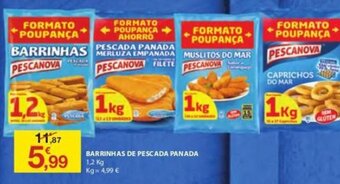 E.Leclerc Barrinhas de Pescada Panada 1,2kg promoção