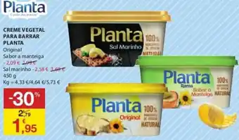 E.Leclerc Creme Vegetal para Barrar Planta 450g promoção