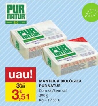 Manteiga Biológica Pur Natur 200g