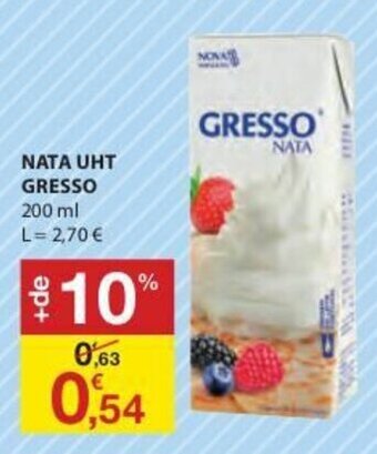 E.Leclerc Nata UHT Gresso 200ml promoção