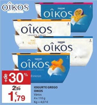 E.Leclerc Iogurte Grego Oikos 4x110g promoção