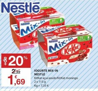 Iogurte Mix-in Nestlé 2x115g