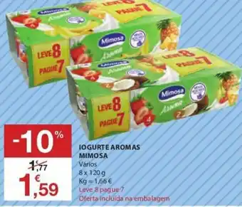 E.Leclerc Iogurte Aromas Mimosa 8x120g promoção