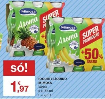 E.Leclerc Iogurte Liquido Mimosa 6x156ml promoção