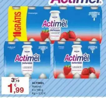 E.Leclerc Actimel Natural 6x100g promoção