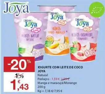 E.Leclerc Iogurte com Leite de Coco Joya 200g promoção