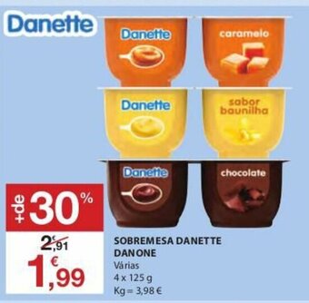 Sobremesa Danette Danone 4x125g