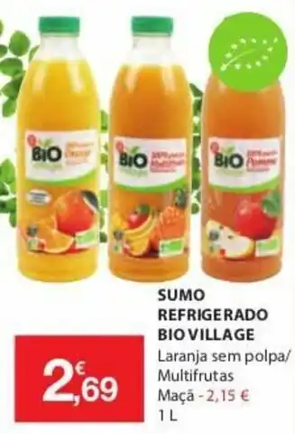 E.Leclerc Sumo Refrigerado Bio Village 1L promoção