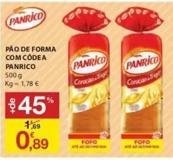Pão de Forma com Côdea Panrico 500g