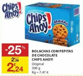 E.Leclerc Bolachas com Pepitas de Chocolate Chips Ahoy! 300g promoção
