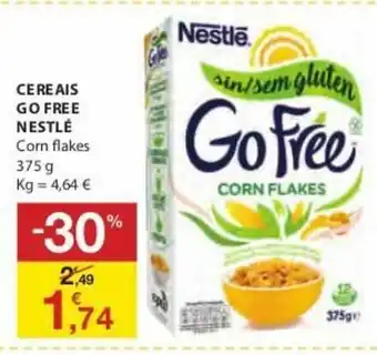 Cereais Go Free Nestlé Corn Flakes 375g