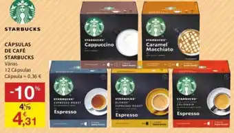 E.Leclerc Cápsulas de Café  Starbucks promoção