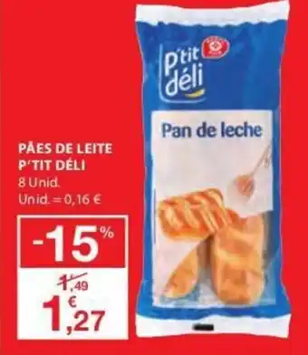 E.Leclerc Pães de Leite P'Tit Déli promoção
