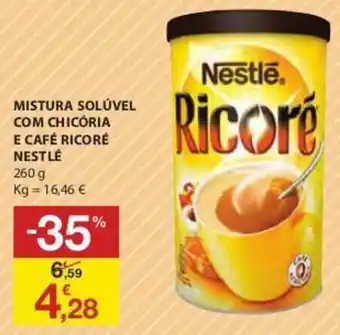 E.Leclerc Mistura Solúvel com Chicória e Café Ricoré Nestlé 260g promoção
