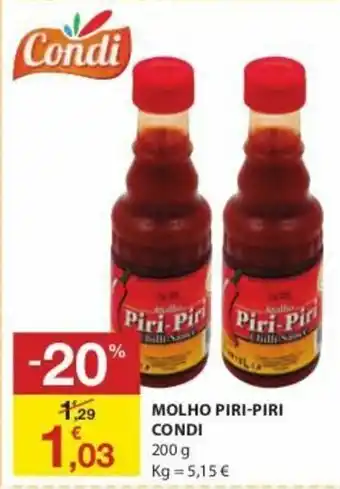Molho Piri-Piri Condi 200g