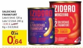 E.Leclerc Salsichas Frankfurt 120g promoção