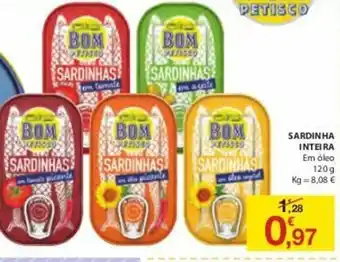 E.Leclerc Sardinha Inteira 120g promoção