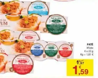 E.Leclerc Patê Misto 4x22g promoção