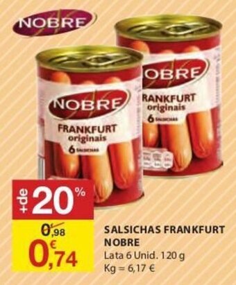 E.Leclerc Salsichas Frankfurt Nobre 120g promoção