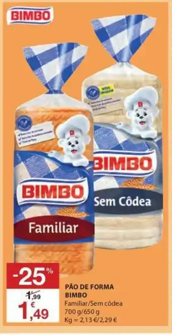 Pão de Forma Bimbo 700g/650g
