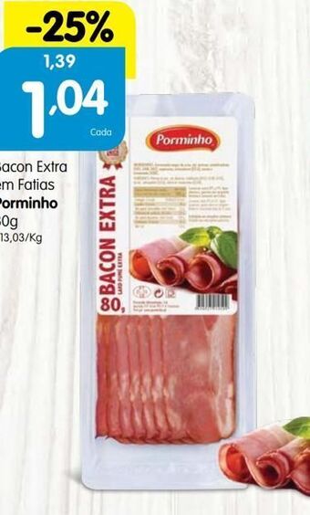 Minipreço Bacon porminho promoção