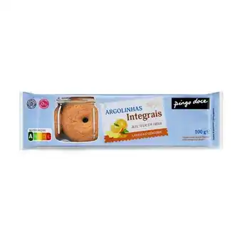 Argolinhas integrais de laranja e gengibre pingo doce