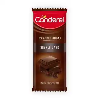 Pingo Doce Tablete de chocolate negro sem açúcar canderel promoção