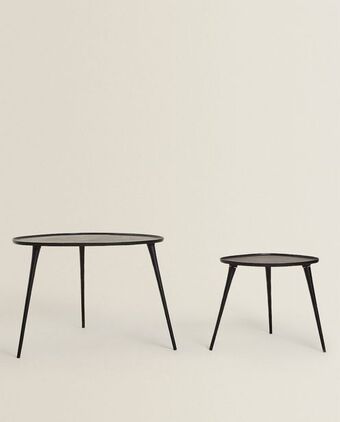 ZARA HOME Mesa metálica promoção