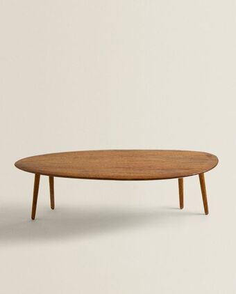 ZARA HOME Mesa de madeira biselada promoção