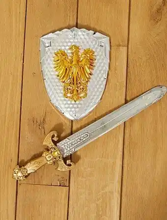 Kiabi Conjunto de espada e escudo de cavaleiro promoção