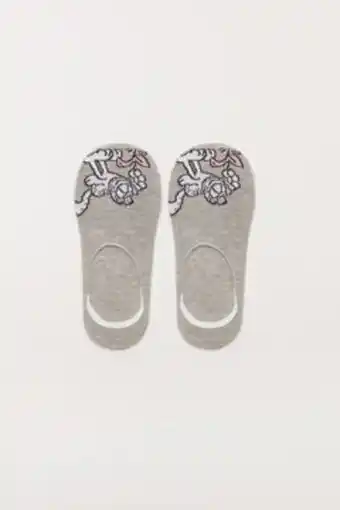 Springfield Calcetín invisible garfield gris promoção