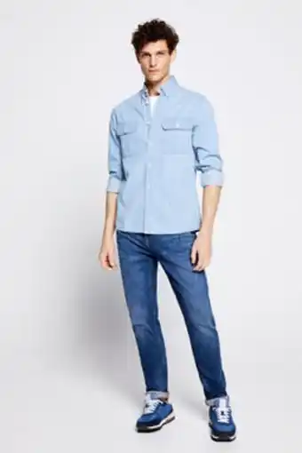 Springfield Jeans slim lavado medio oscuro promoção