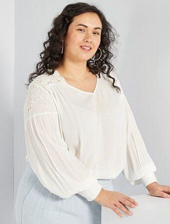 Kiabi Blusa com decote em v promoção