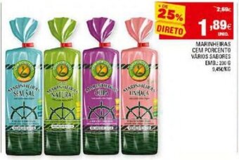 Continente Marinheiras Cem Porcento 200g promoção