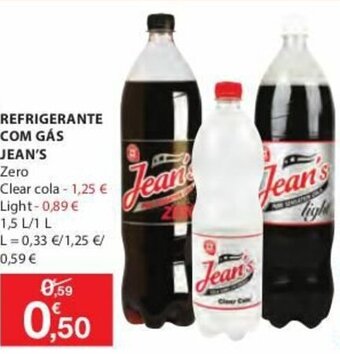 E.Leclerc Refrigerante com Gás Jean's 1,5L/ 1L promoção
