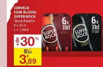 Cerveja Com Álcool Super Bock Stout/Abadia 6x33 cl