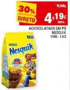 Continente Achocolatado em pô Nesquik 1Kg promoção