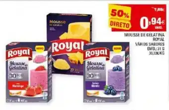 Continente Mousse de Gelatina Royal 31g promoção